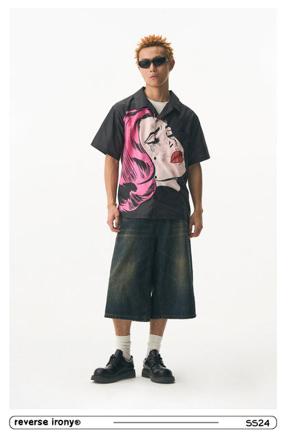 Crying Girl Graphic Shirt