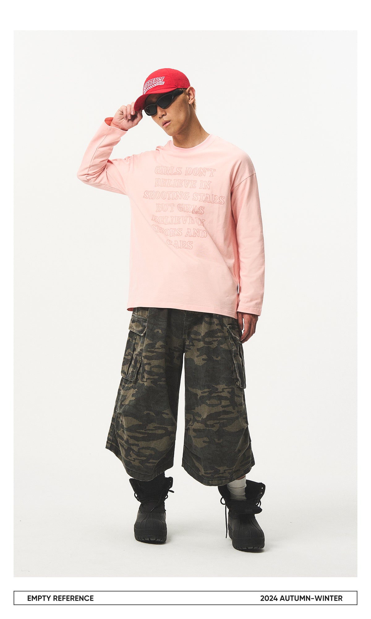 Letter Print Cotton Base Shirt