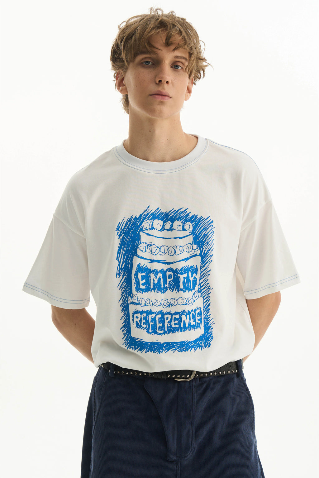 White Soft Graphic Lounge Tee