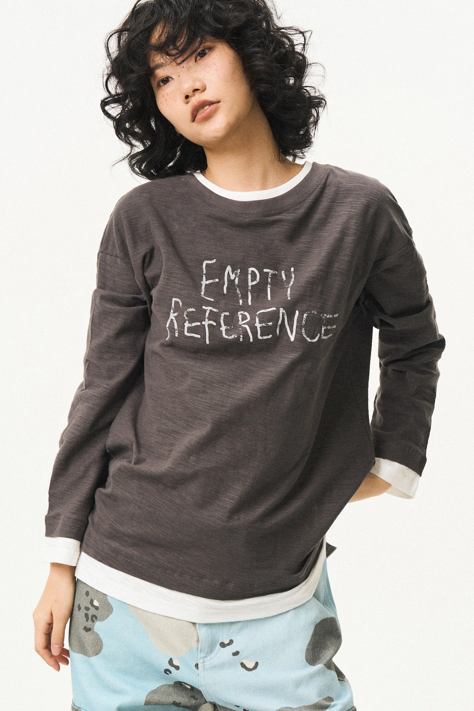 Layered Look Print Shirt