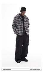 Checked Quilted Wool Jacket