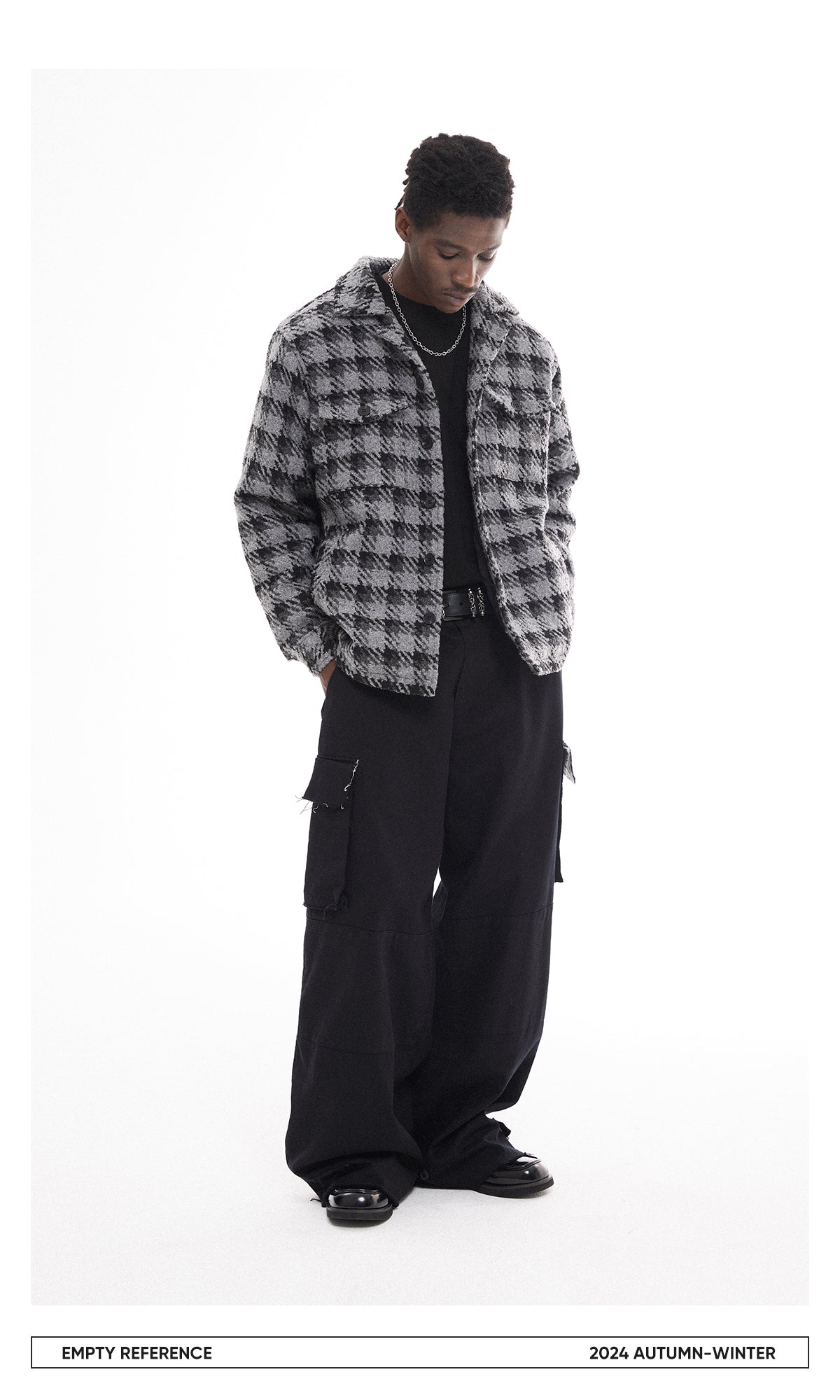 Checked Quilted Wool Jacket