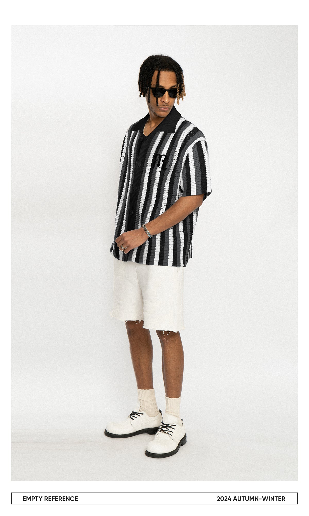 Embroidered Knit Polo Shirt