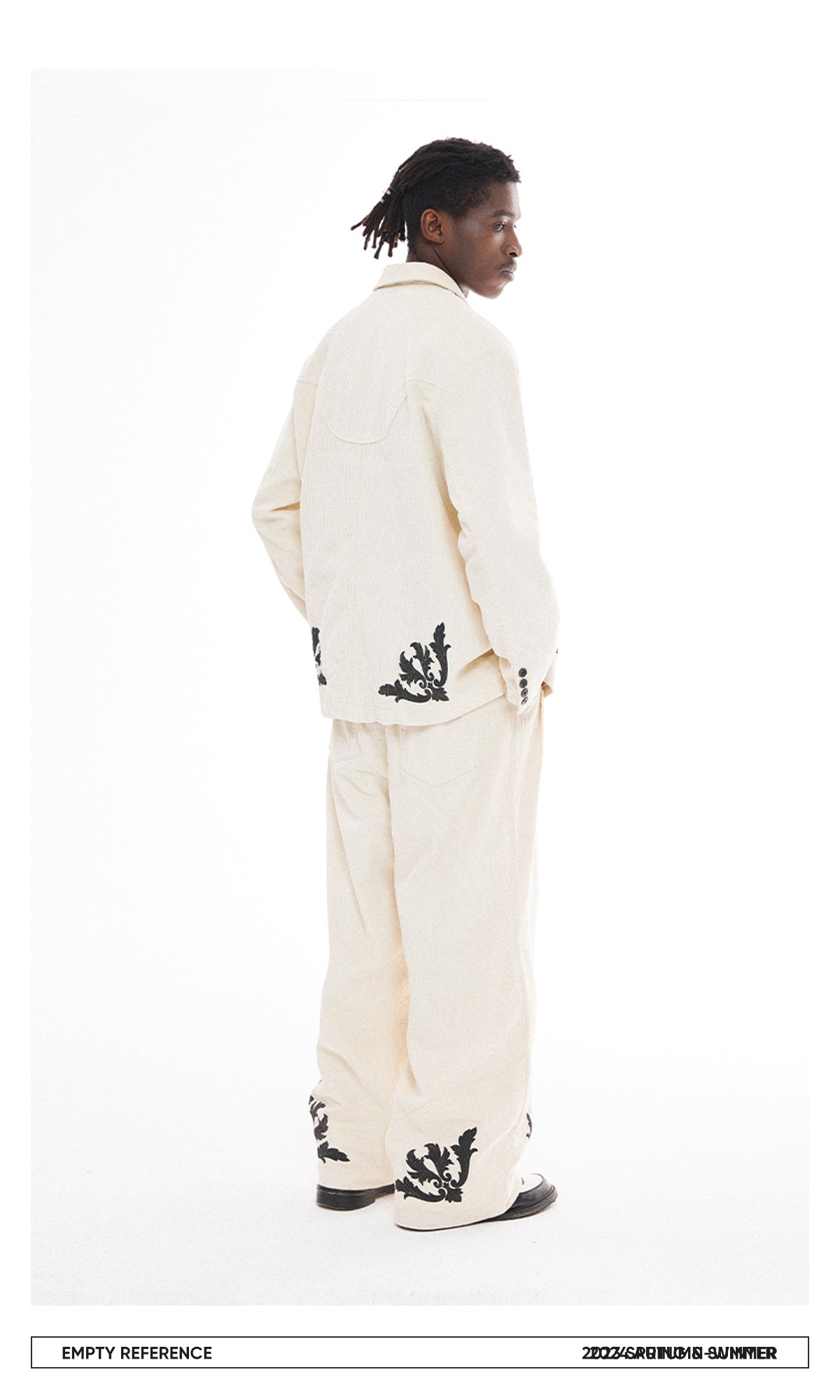 Corduroy Graphic Blazer Unisex