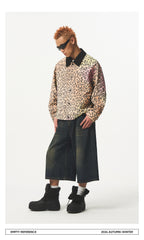 Gradient Leopard Print Jacket