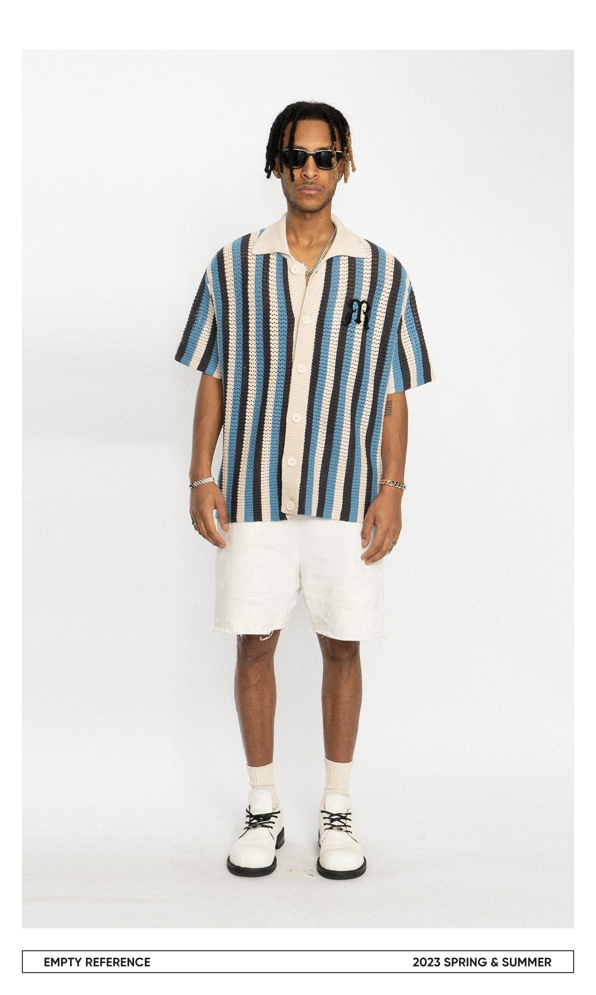 Embroidered Knit Polo Shirt