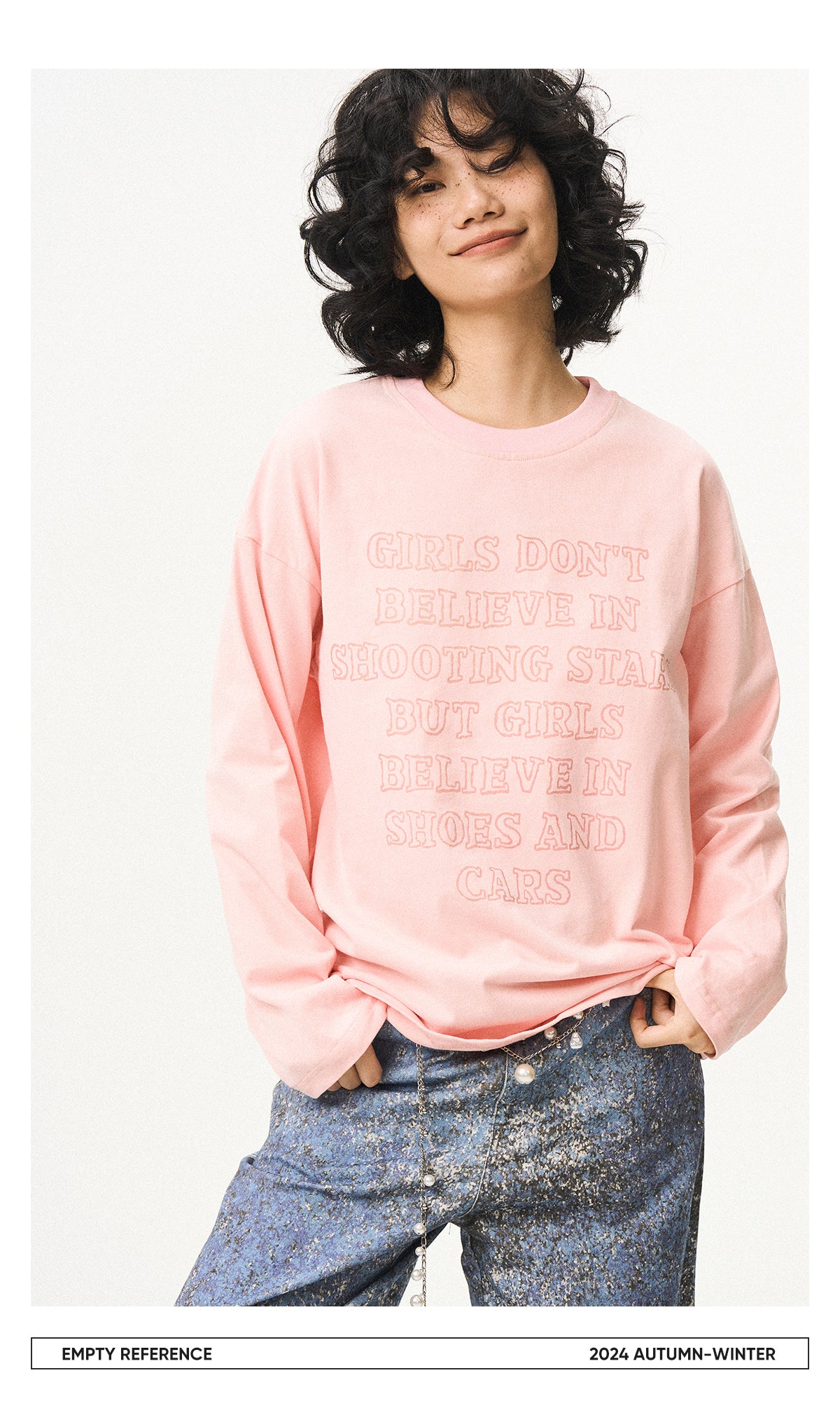Letter Print Cotton Base Shirt
