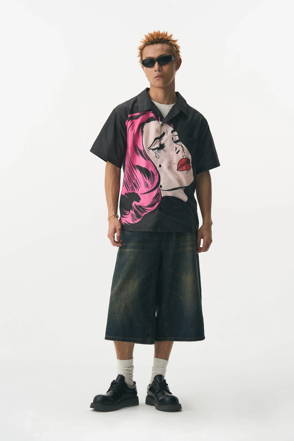 Crying Girl Graphic Shirt