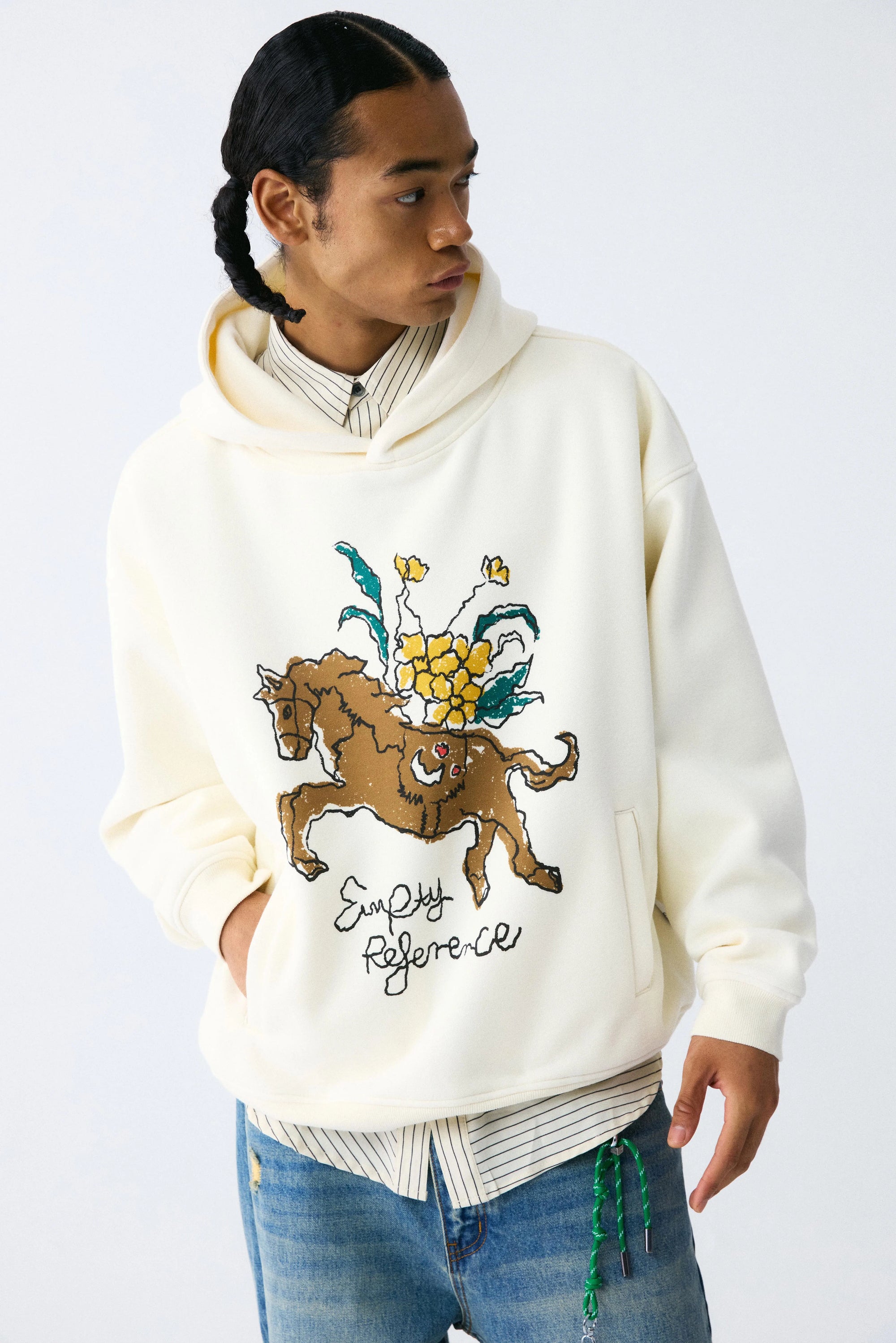 Pony Floral Graphic Hoodie