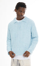 Textured Wool Knit Sweater