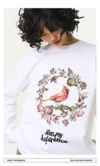 Thorn Bird Graphic Cotton Shirt