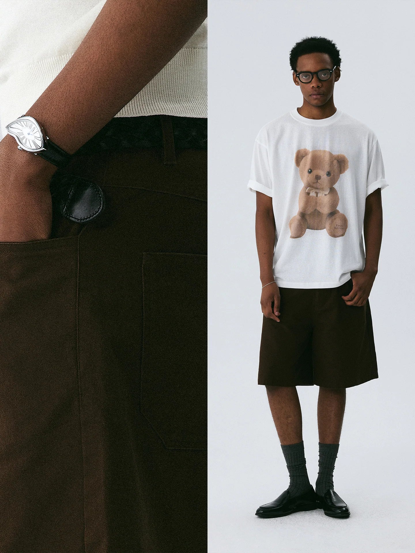 The Washed Utility Short - Garment-Dyed Twill with Custom Hardware & Faded Seams