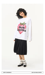 Strawberry Print Cotton Base Shirt