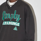 Graphic Rugby Collar Sweatshirt