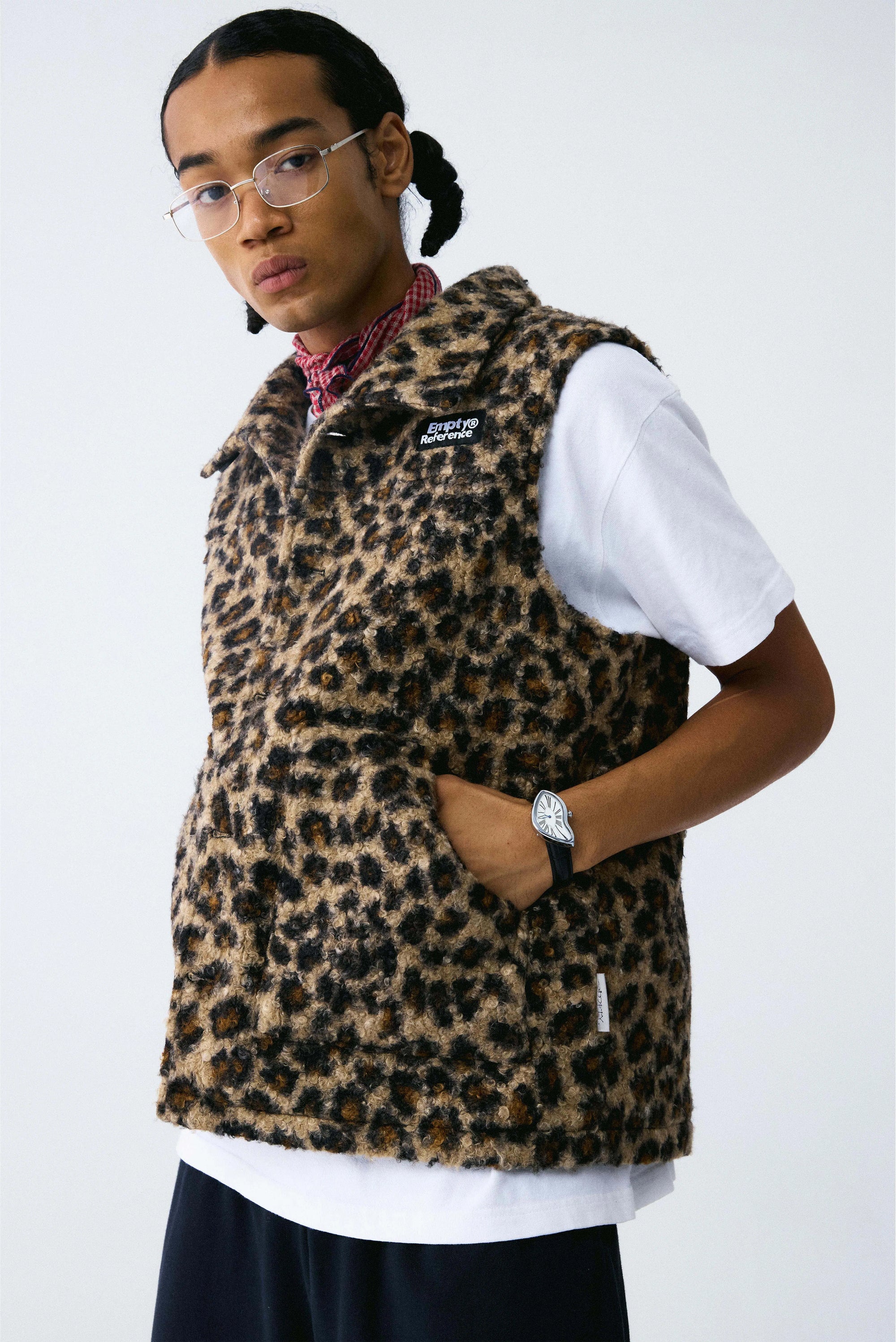Leopard Print Quilted Vest