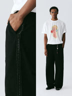 The Weighted Line Trouser - Heavyweight Twill with Custom Hardware & Side Webbing