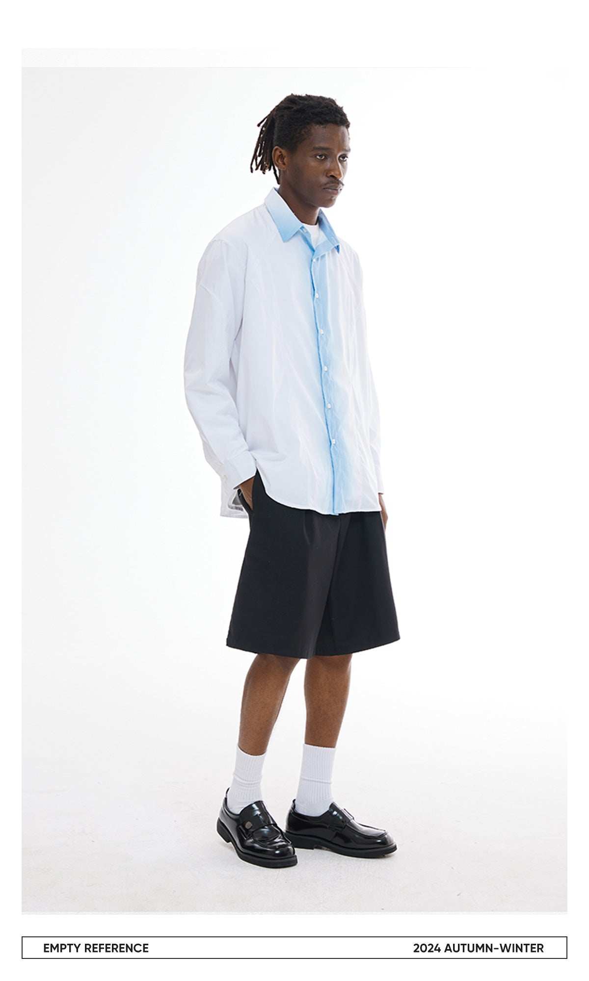 Gradient Print Loose Shirt - Empty Reference