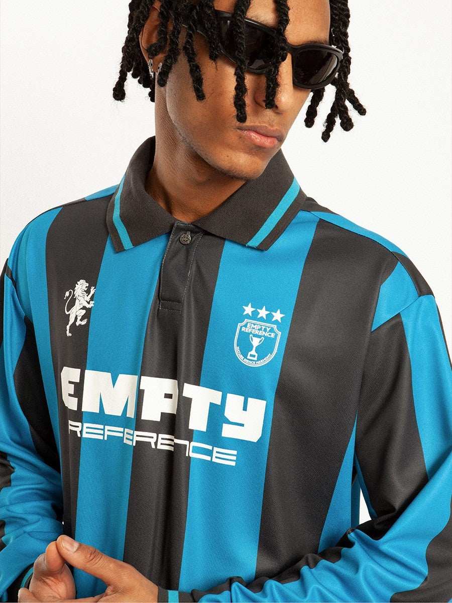 Striped Retro Football Jersey - Empty Reference