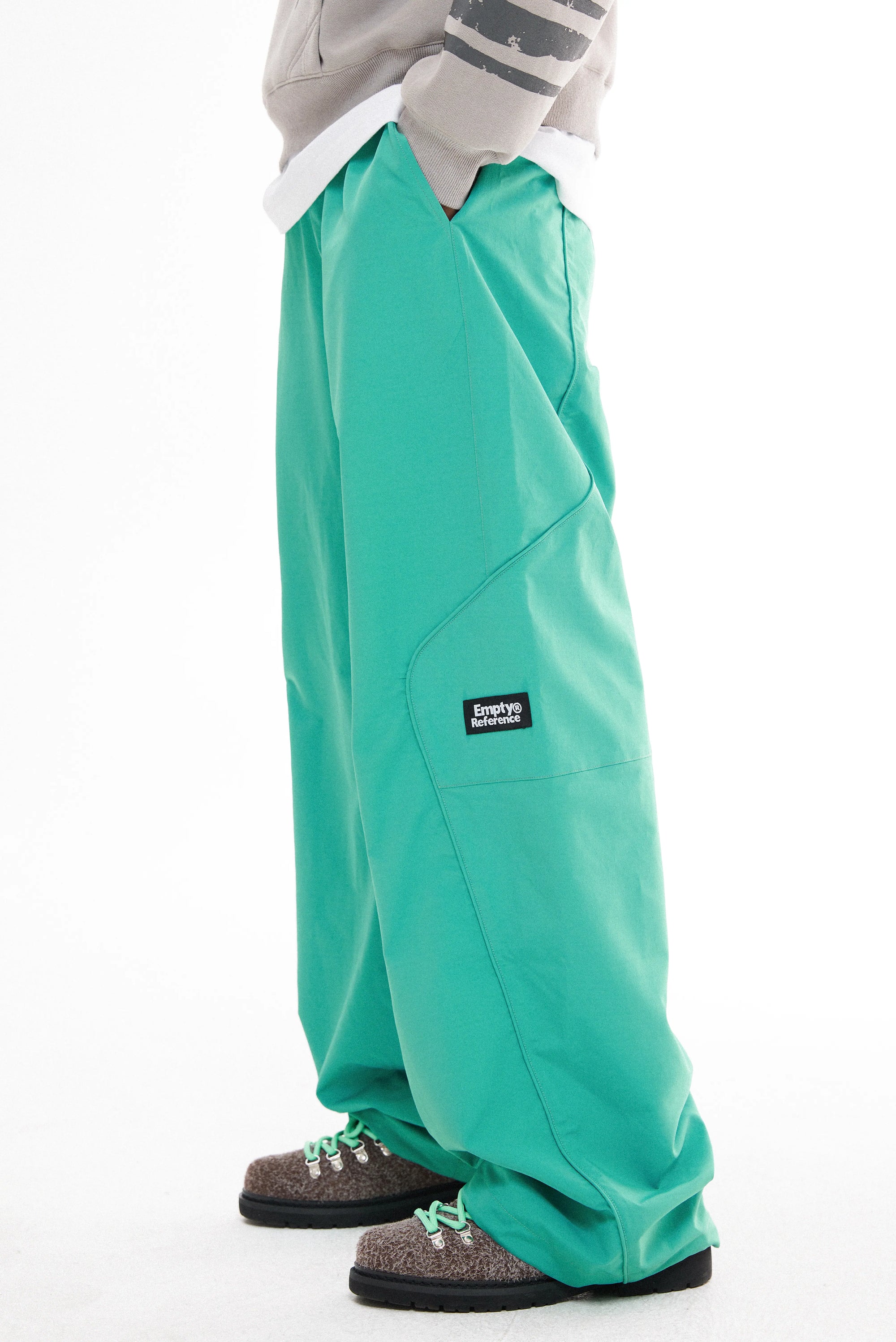 Green Embroidered Trousers