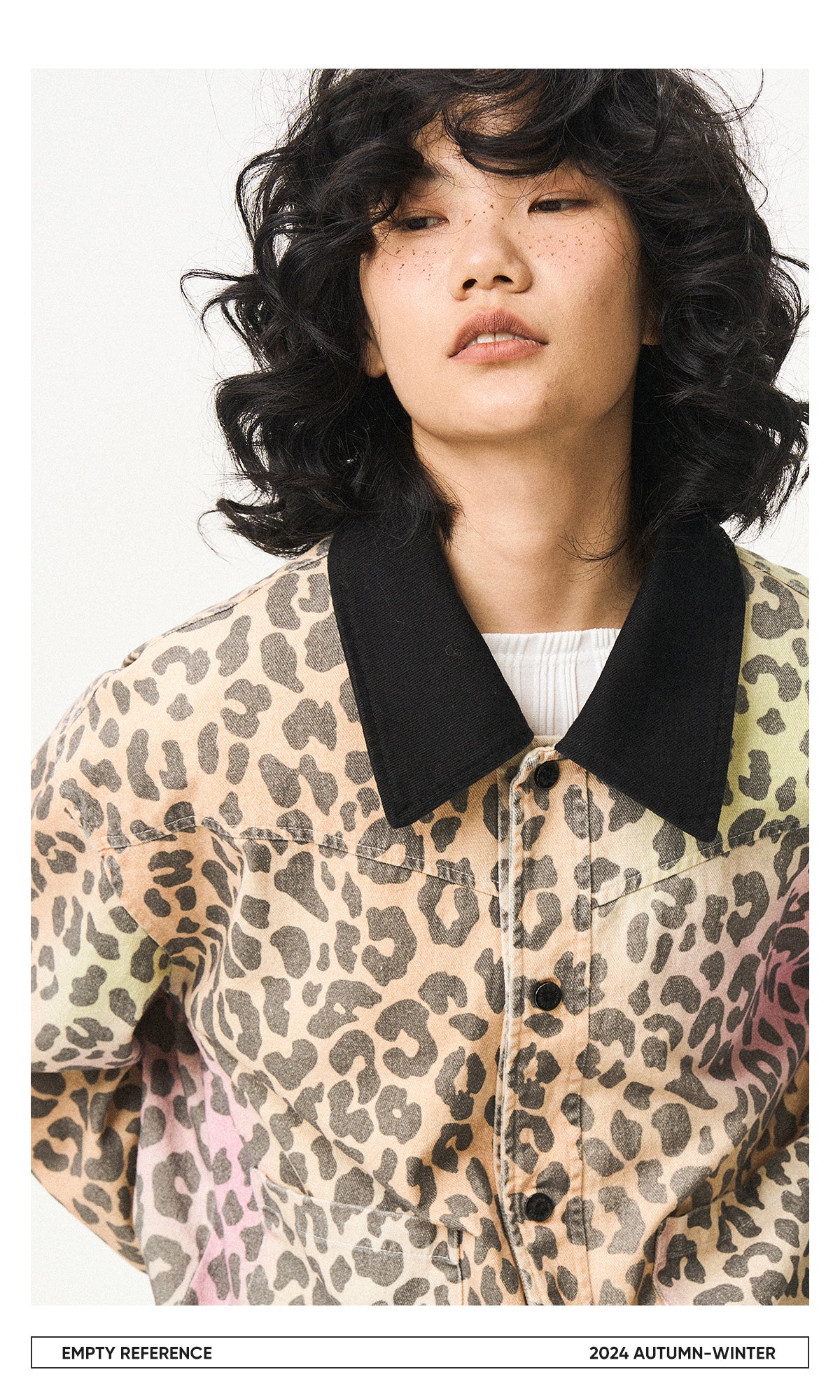 Gradient Leopard Print Jacket