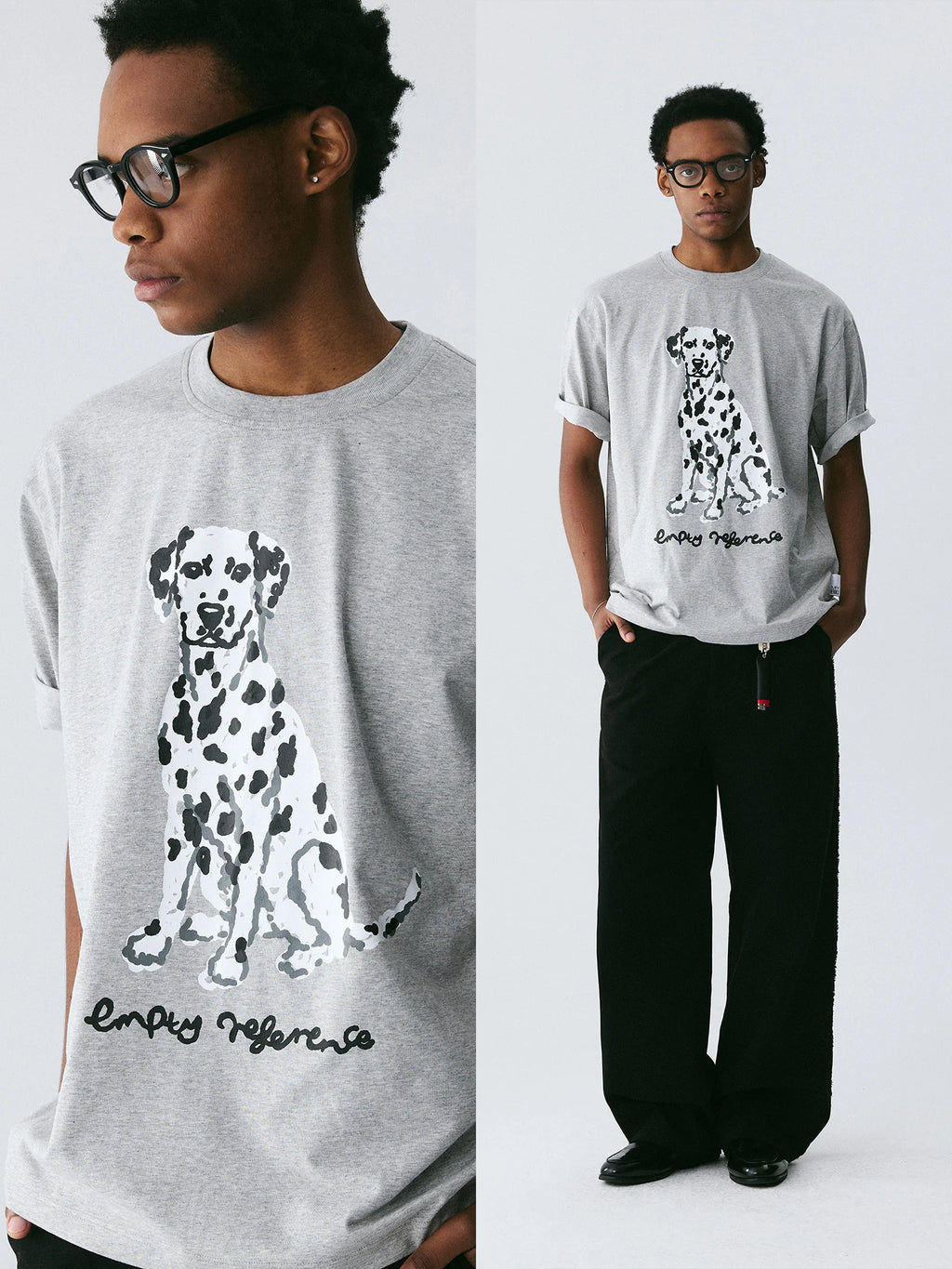 The Spotted Companion Tee - 240g Sorona® with Hand-Drawn Dalmatian