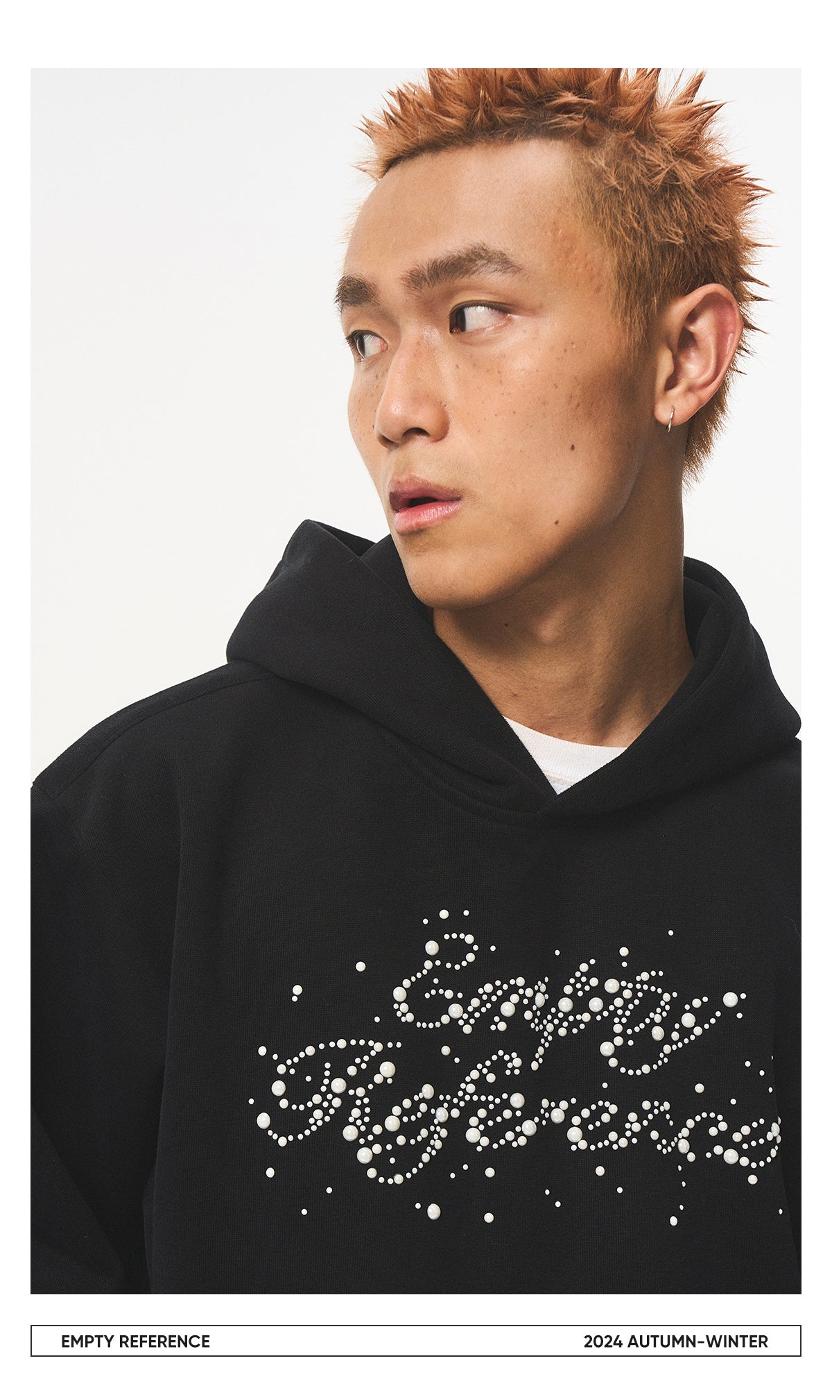 Pearl Studded Logo Sweatshirt