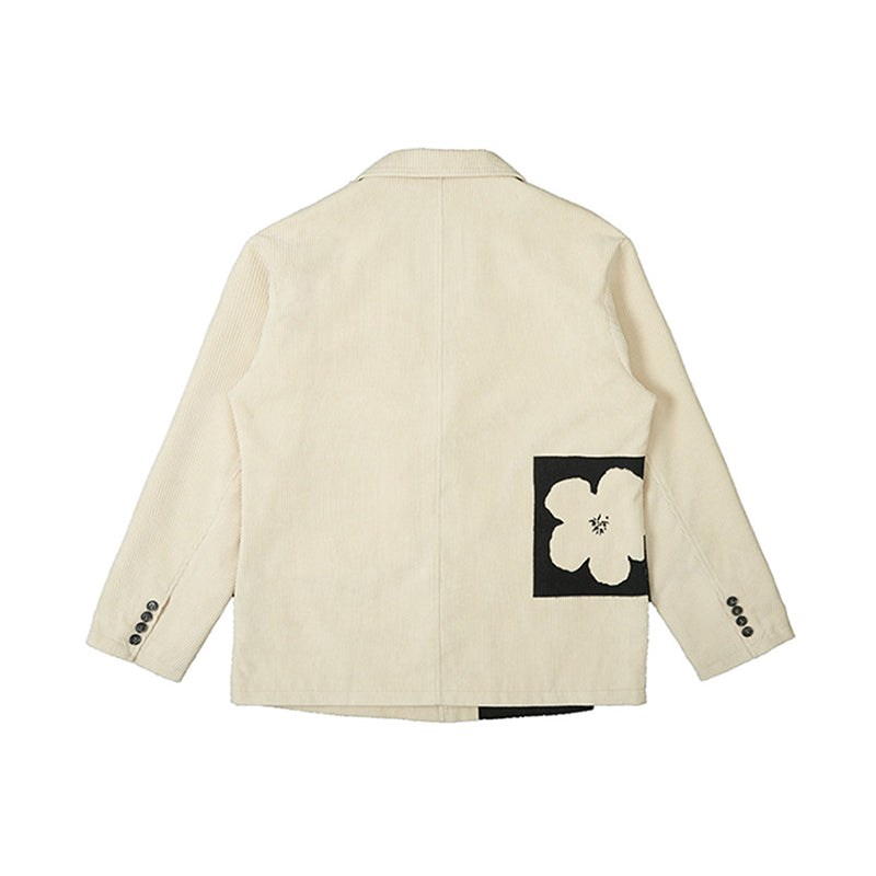 Floral Corduroy Blazer