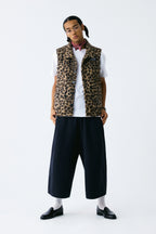 Leopard Terry Vest