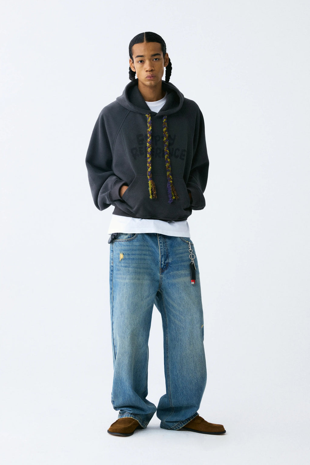 Woven Panel Hoodie