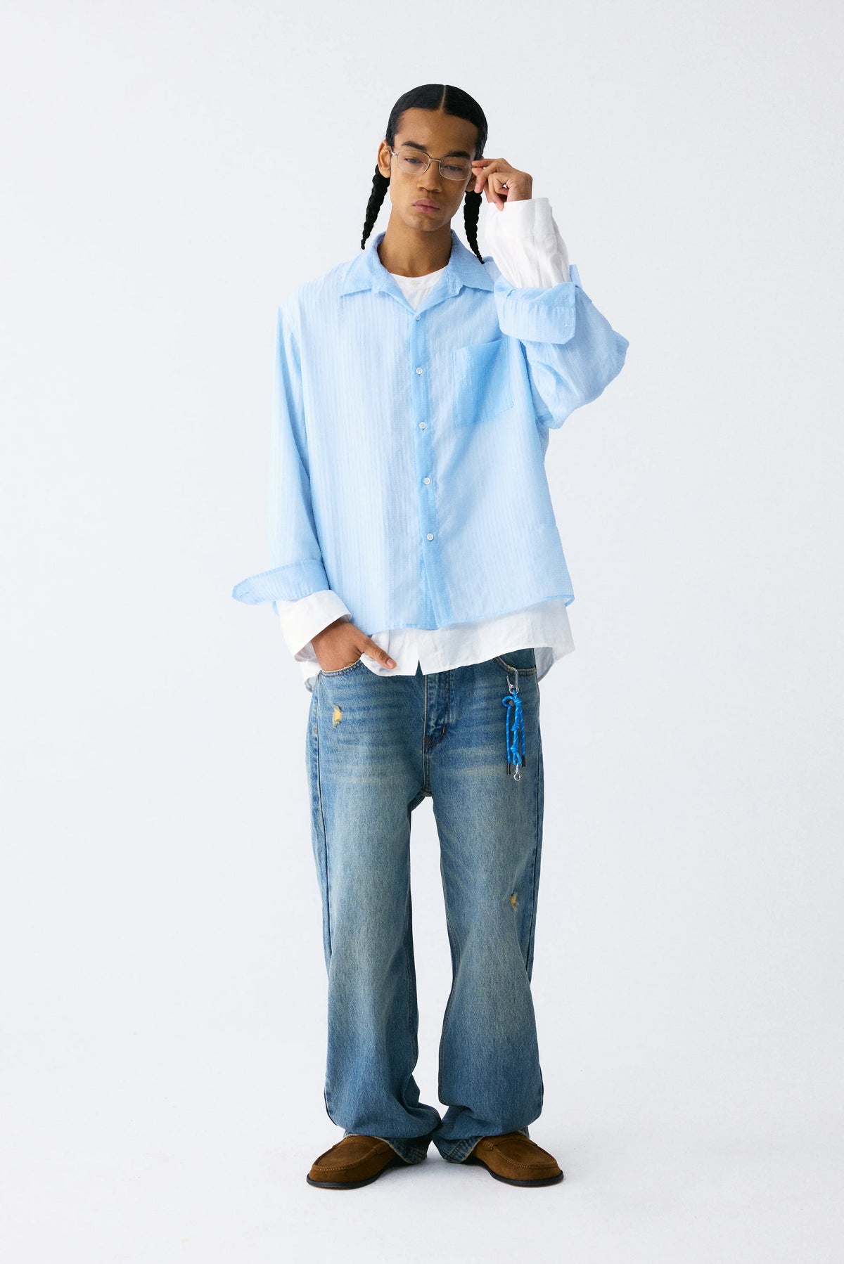 Layered Contrast Shirt