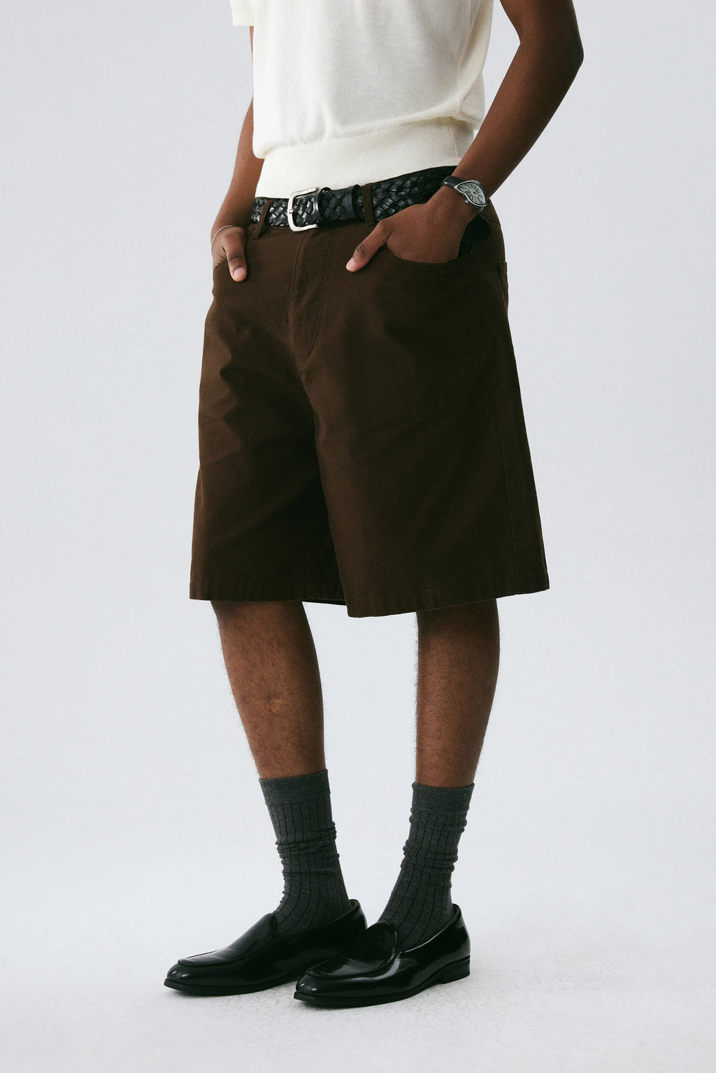 Washed Utility Shorts