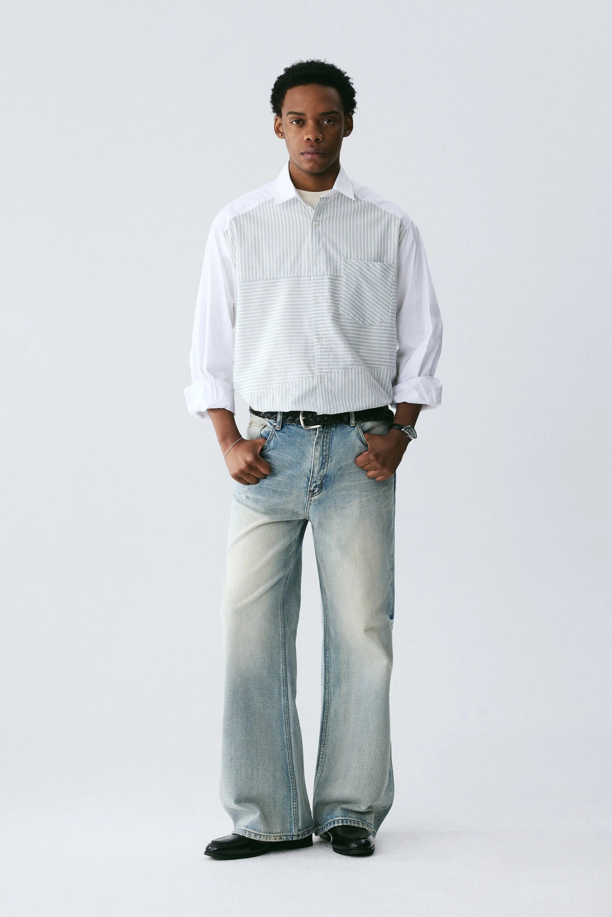 Patchwork Stripe Shirt