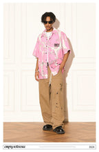 Pink Casual Button-Up Shirt - Empty Reference
