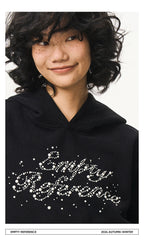 Pearl Studded Logo Sweatshirt