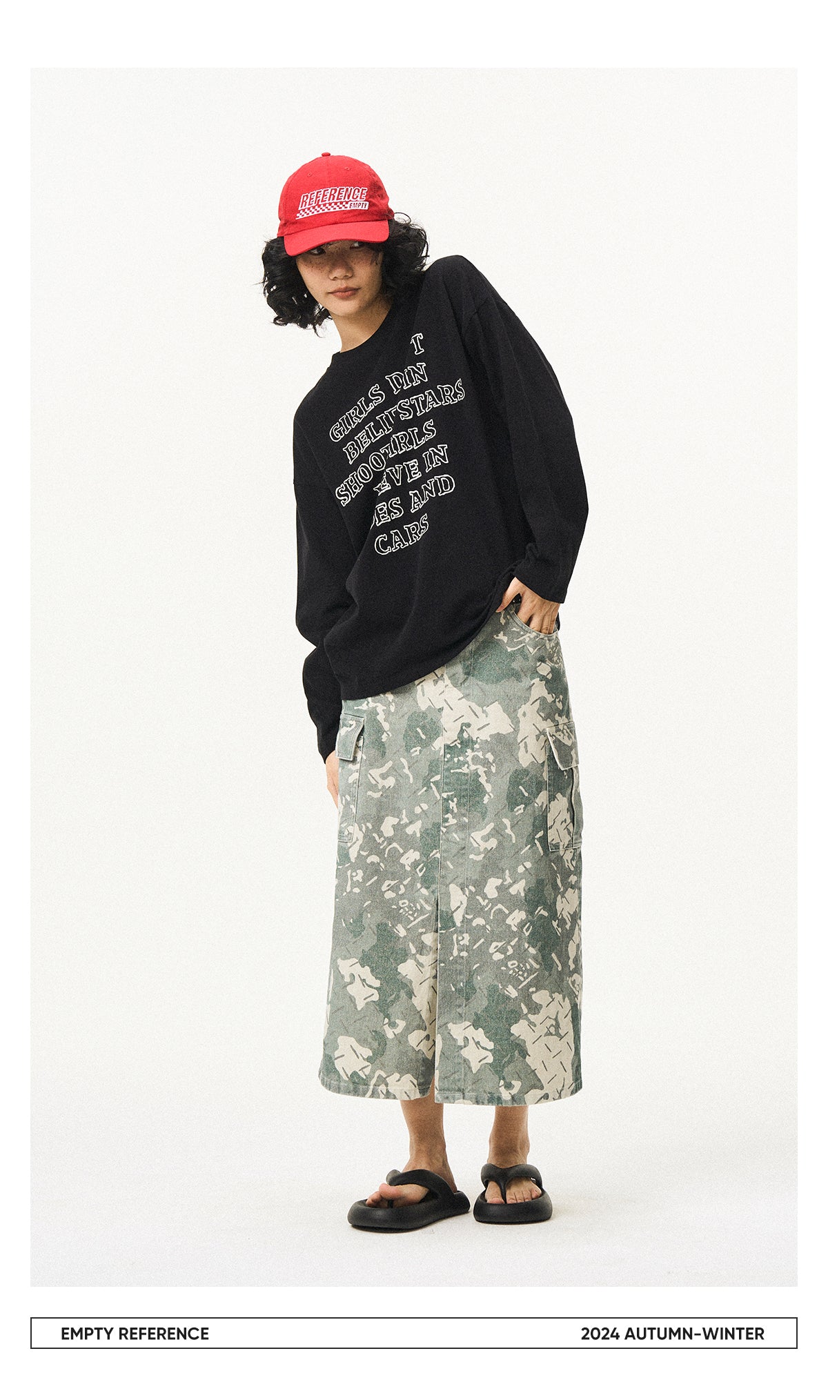 Letter Print Cotton Base Shirt