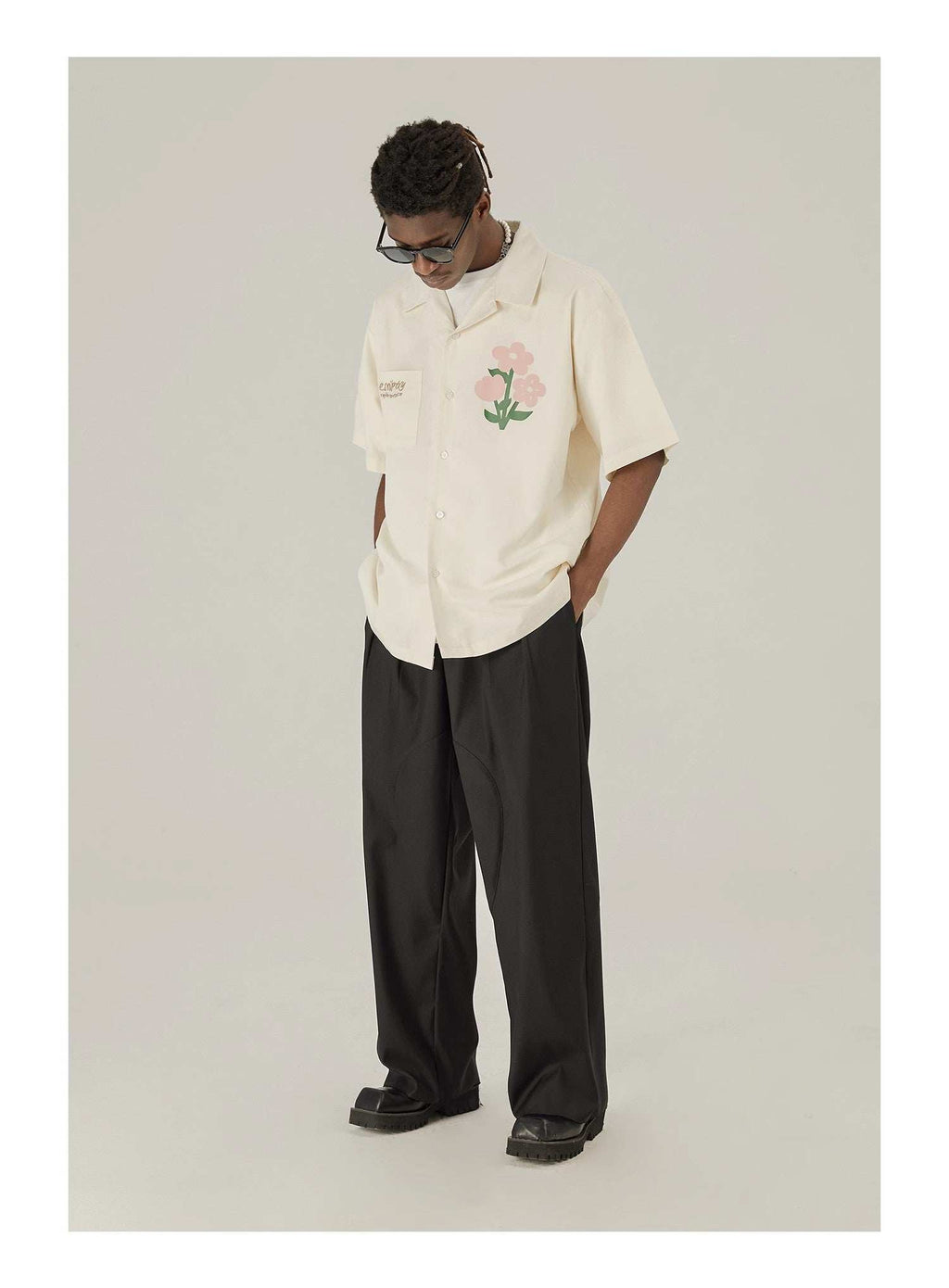 Floral Cotton Graphic Shirt - Empty Reference
