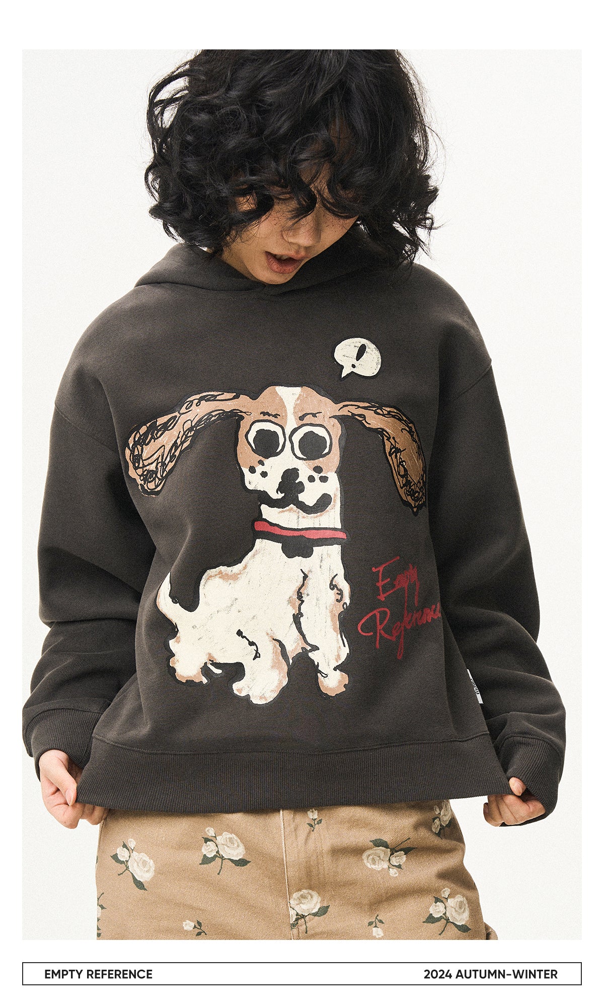 Cartoon Puppy Graphic Sweatshirt