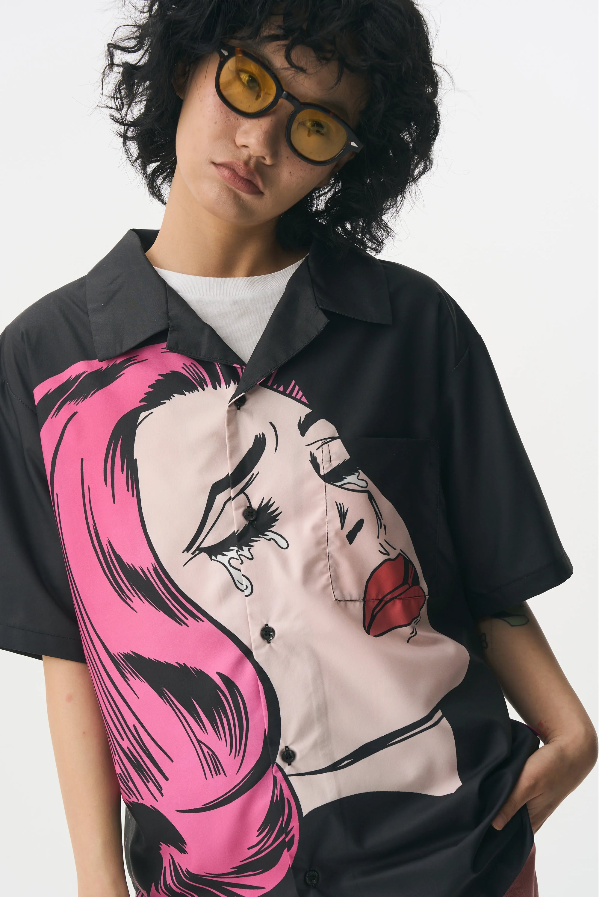 Crying Girl Graphic Shirt