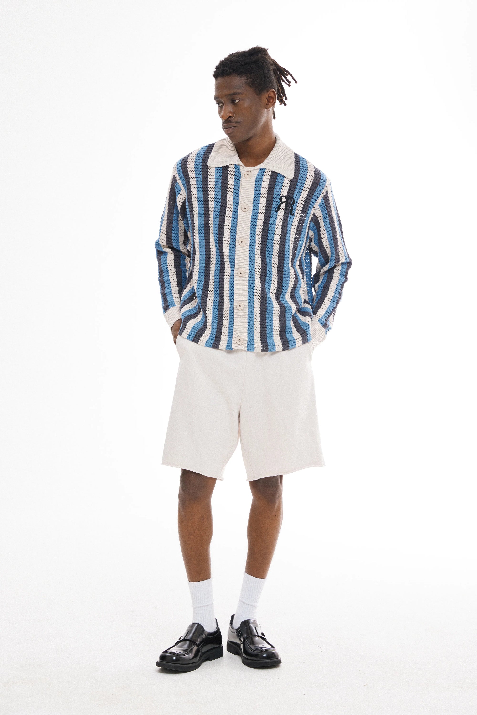 Embroidered Woven Long Sleeve Shirt