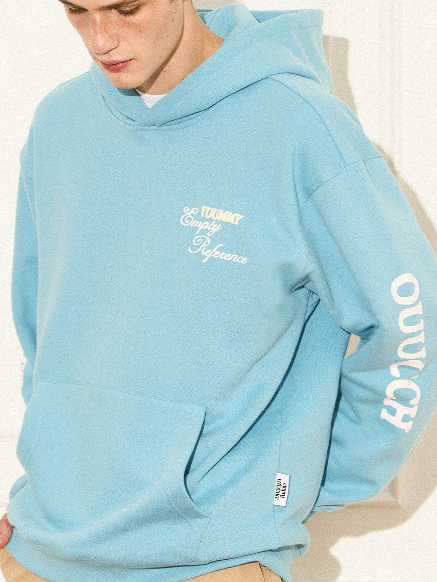 Script Logo Sleeve Print Hoodie