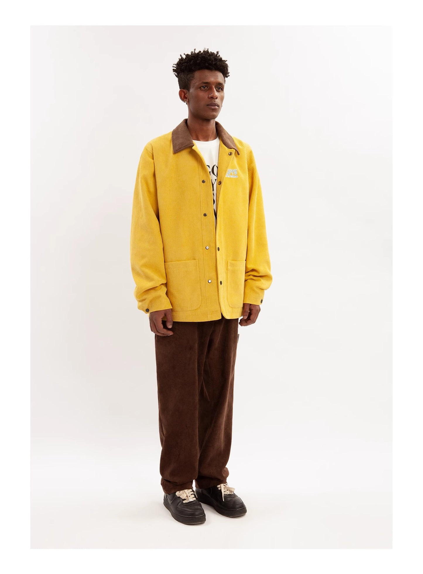 Paneled Corduroy Jacket