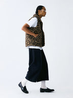 The Draped Cropped Short - High-Grammage Knit with Drawcord Waist