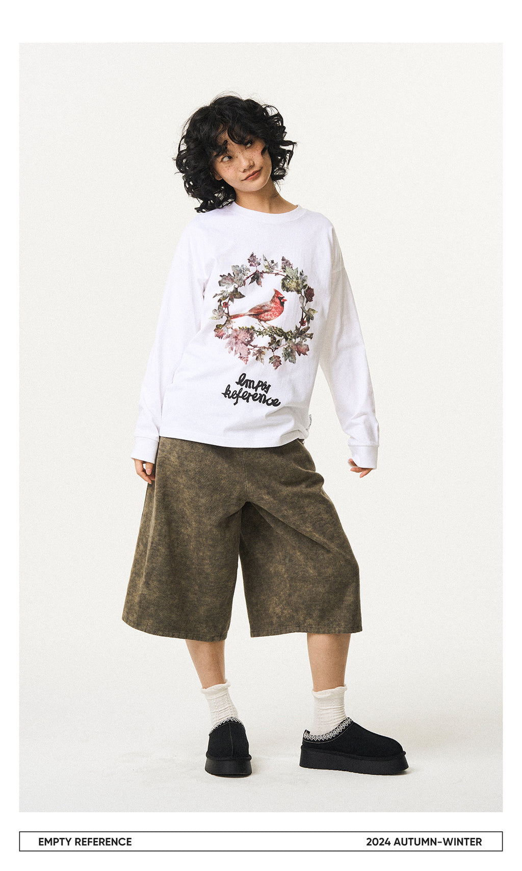Thorn Bird Graphic Cotton Shirt
