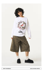 Thorn Bird Graphic Cotton Shirt