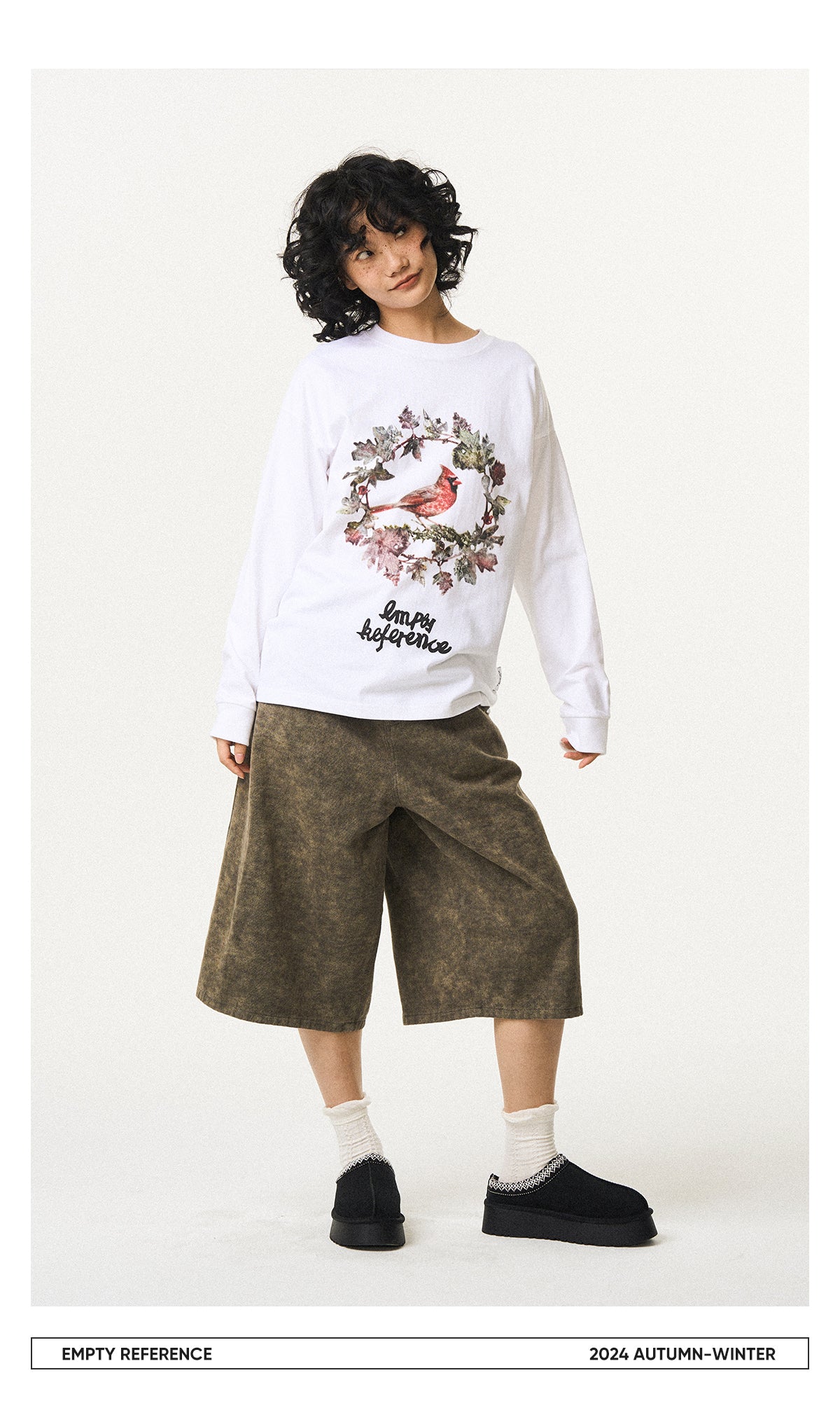Thorn Bird Graphic Cotton Shirt