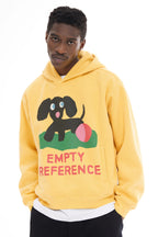 Colorblock Puppy Graphic Hoodie