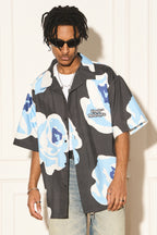 Hand-Drawn Rose Graphic Shirt