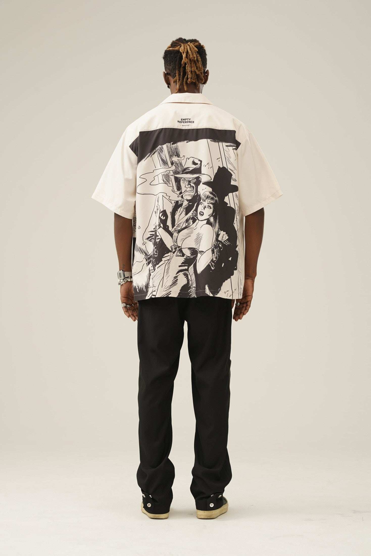 Retro Comic Camp Collar Shirt - Empty Reference