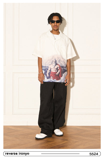 Poseidon Graphic Camp Shirt