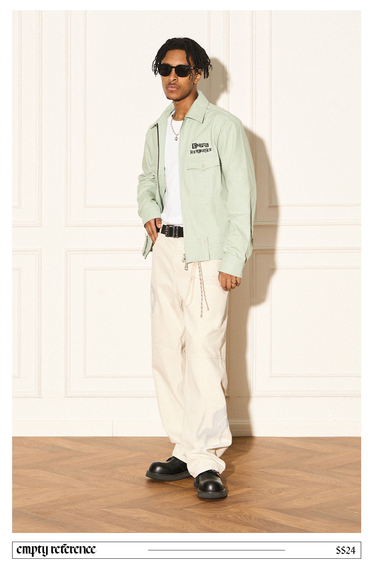 Washed Print Zip Jacket